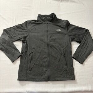 The North Face‎ Windwall Jacket Gray Full Zip Softshell Coat Mens Sz Medium Fit